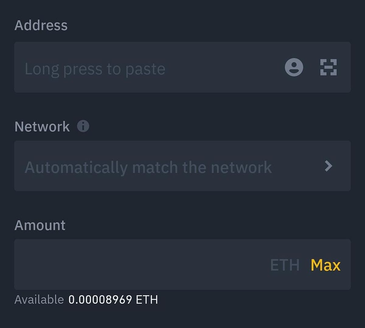 Binance wallet address