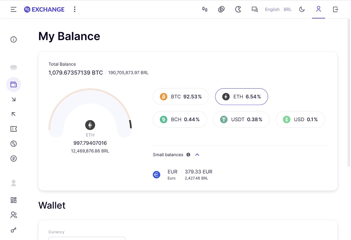 Crypto wallet script balance