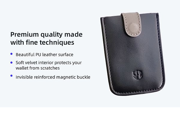 Leather wallet combination of traditional and modern