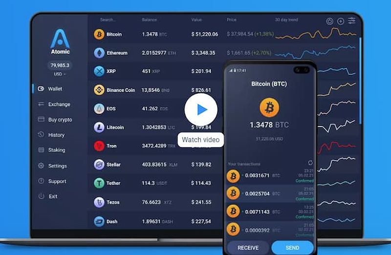 Multi-chain wallet interface