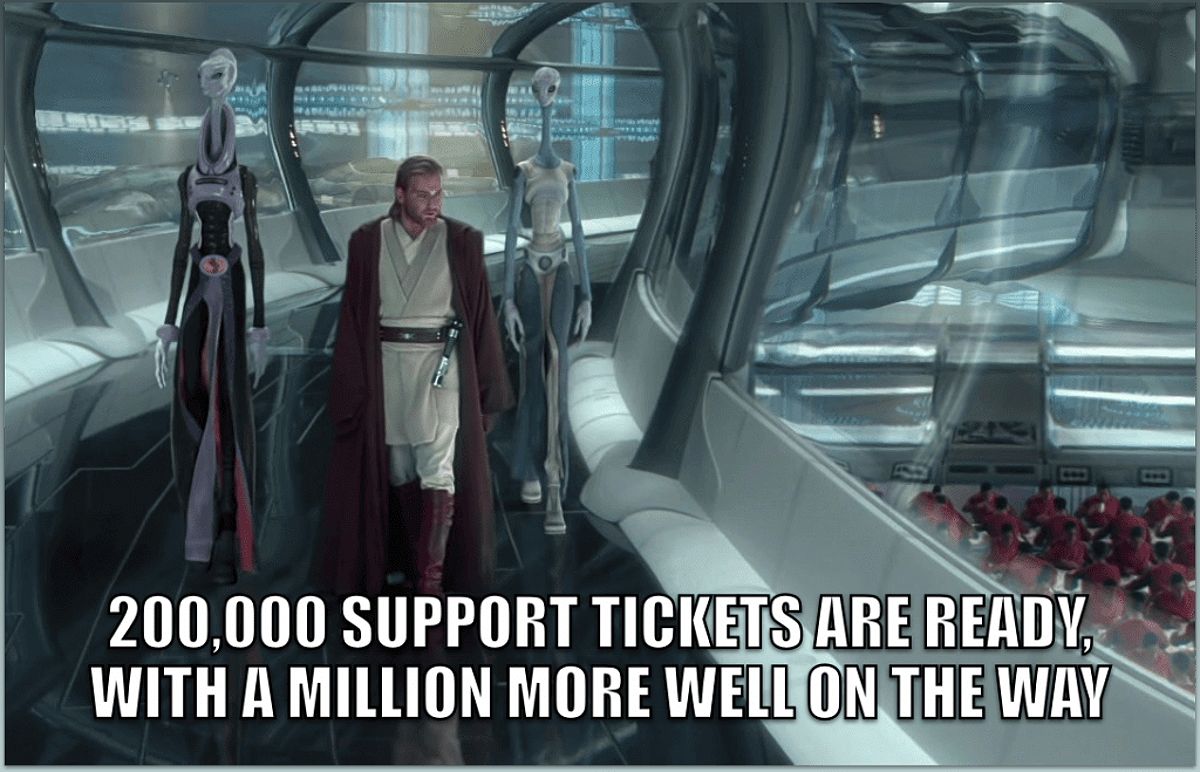 Customer service memes: customer support tickets